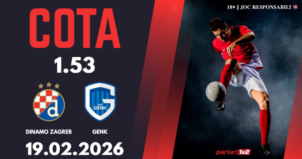 Dinamo Zagreb – Genk, Ponturi Pariuri Fotbal Europa League, 19.02.2026