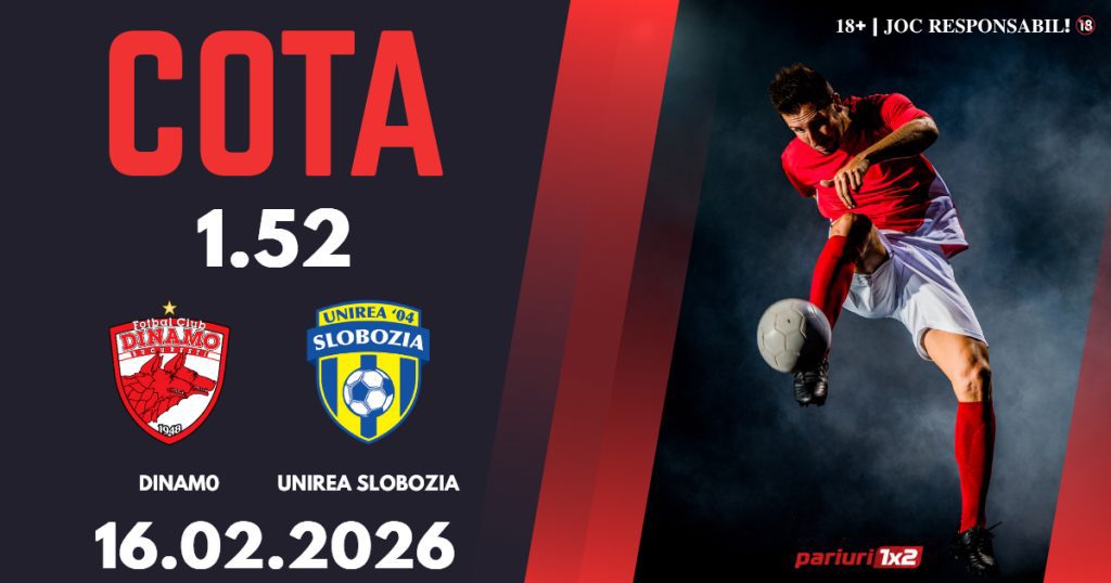 Dinamo – Unirea Slobozia, Ponturi Pariuri Fotbal Superliga, 16.02.2026