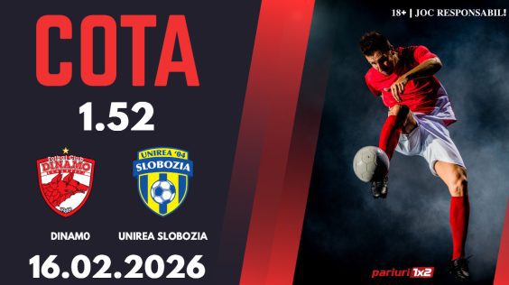 Dinamo – Unirea Slobozia, Ponturi Pariuri Fotbal Superliga, 16.02.2026