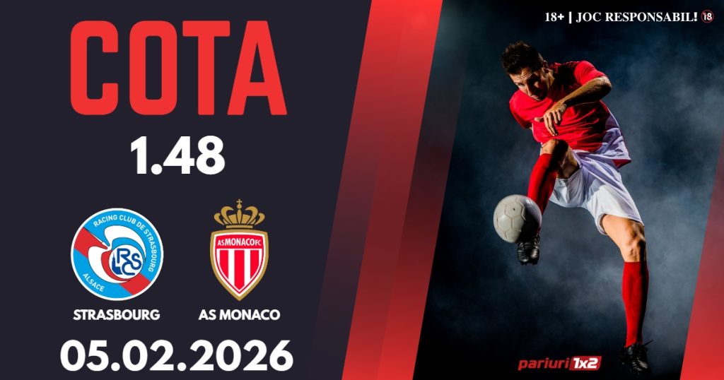 Strasbourg – AS Monaco, Ponturi Pariuri Fotbal Cupa Frantei, 05.02.2026