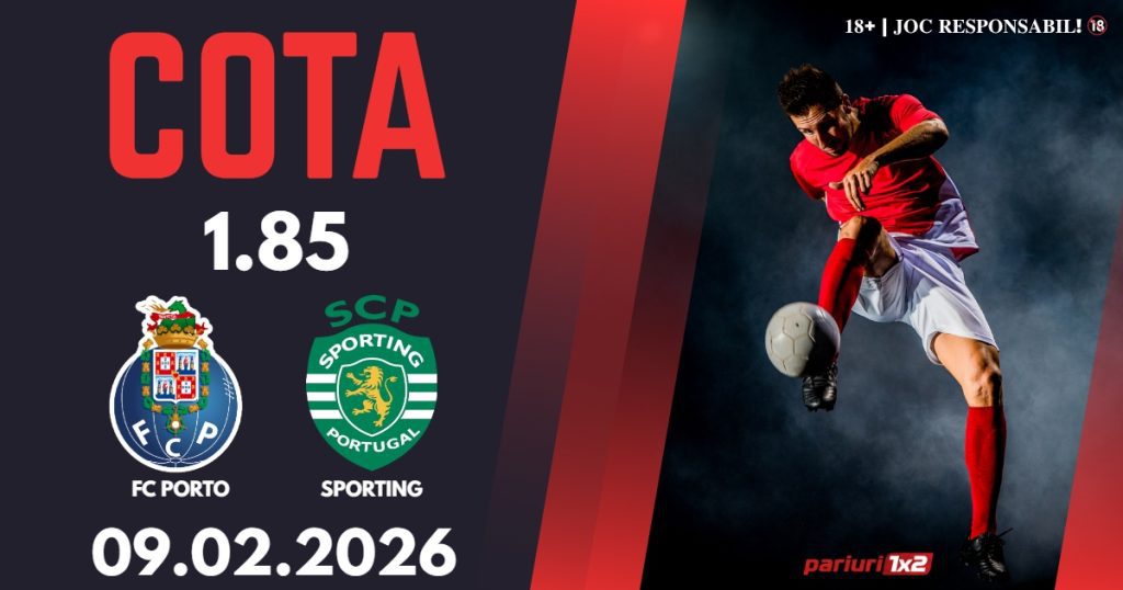 FC Porto – Sporting, Ponturi Pariuri Fotbal Liga Portugaliei, 09.02.2026