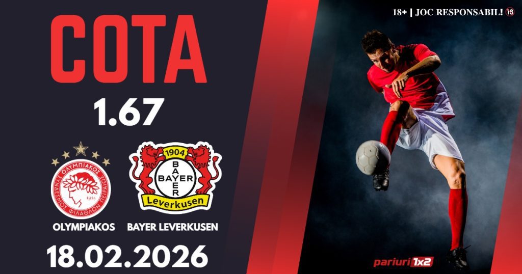 Olympiakos – Bayer Leverkusen, Ponturi Pariuri Fotbal Liga Campionilor, 18.02.2026