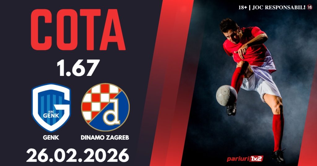 Genk – Dinamo Zagreb, Ponturi Pariuri Fotbal Europa League, 26.02.2026