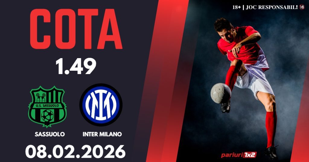 Sassuolo – Inter Milano, Ponturi Pariuri Fotbal Serie A, 08.02.2026
