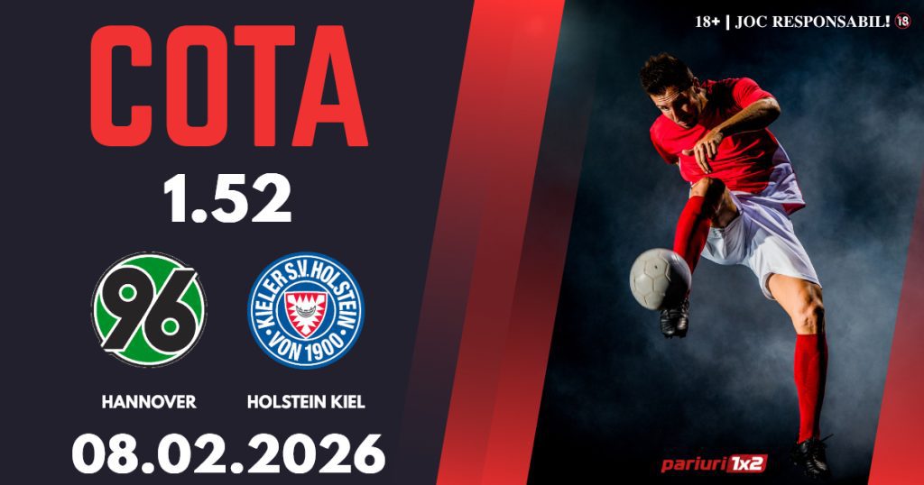 Hannover – Holstein Kiel, Ponturi Pariuri Fotbal Zweite Bundesliga, 08.02.2026