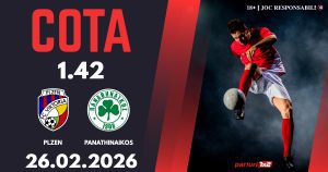 Plzen – Panathinaikos, Ponturi Pariuri Fotbal Europa League, 26.02.2026