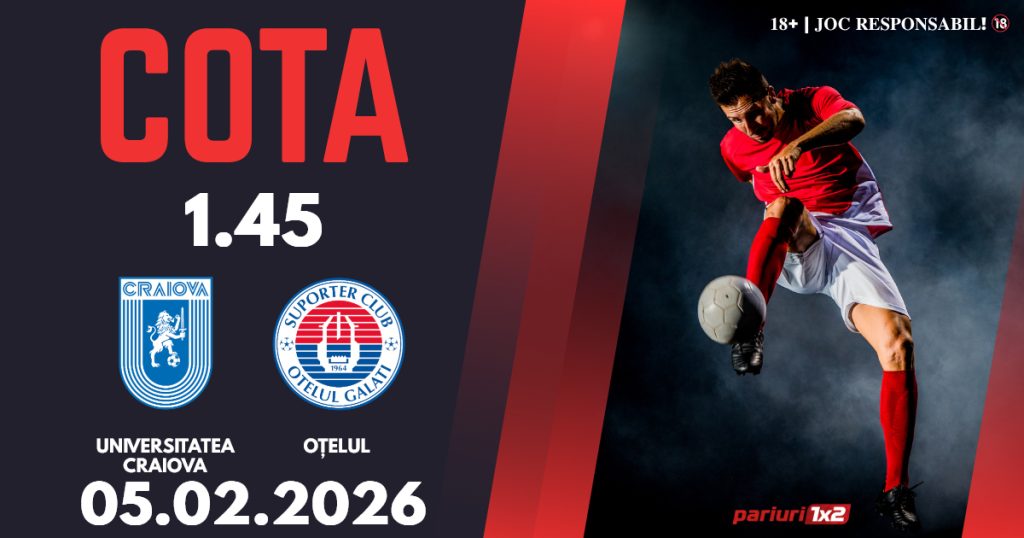 Universitatea Craiova – Oțelul, Ponturi Pariuri Fotbal Superliga, 05.02.2026