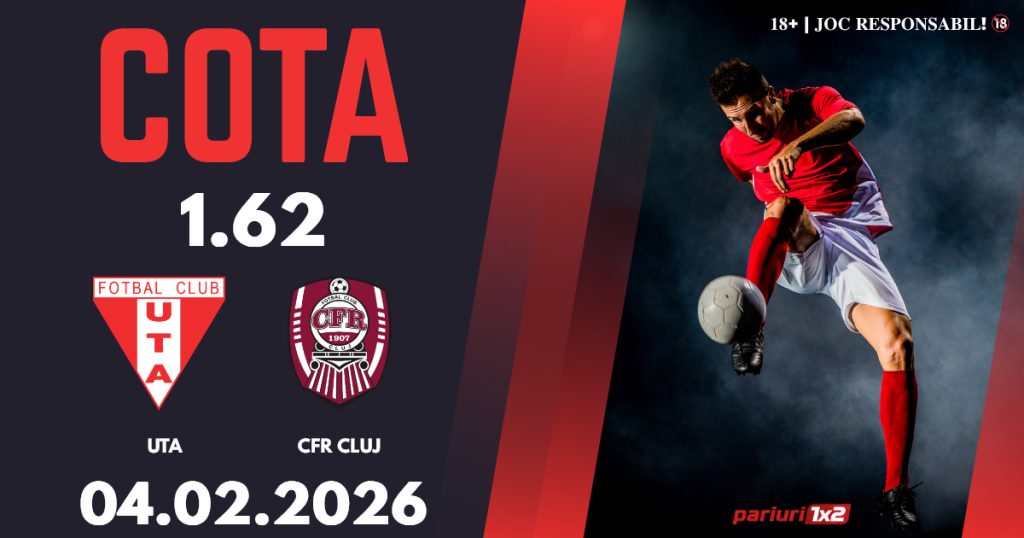 UTA – CFR Cluj, Ponturi Pariuri Fotbal Superliga, 04.02.2026