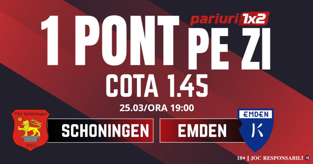 Un Pont pe Zi, 25 martie: Două zile consecutive de profit! Astăzi Schoningen – Emden