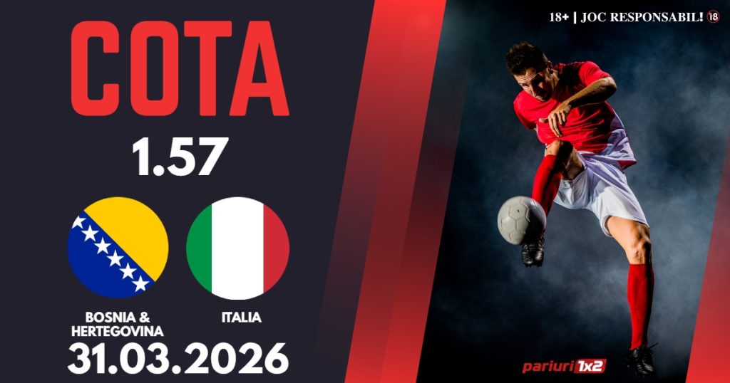 Bosnia – Italia, Ponturi Pariuri Fotbal calificări Cupa Mondială, 31.03.2026