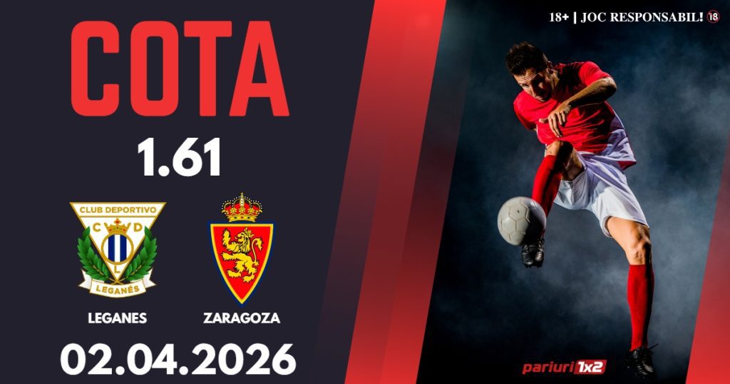 Leganes – Zaragoza, Ponturi Pariuri Fotbal La Liga 2, 02.04.2026