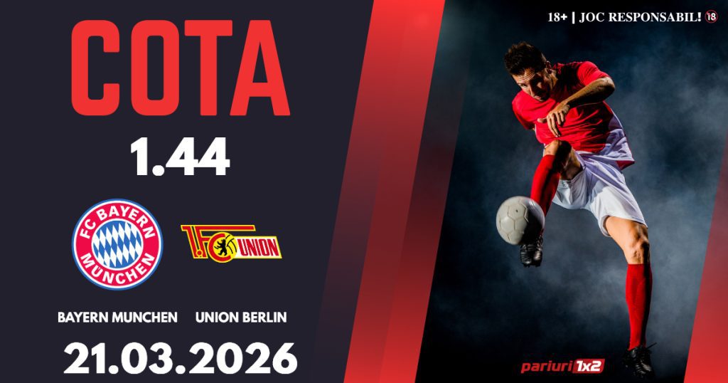 Bayern Munchen – Union Berlin, Ponturi Pariuri Fotbal Bundesliga, 21.03.2026