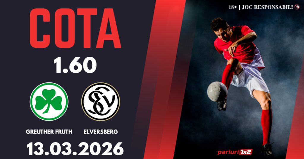 Greuther Furth – Elversberg, Ponturi Pariuri Fotbal Zweite Bundesliga, 13.03.2026