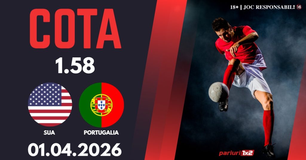 SUA – Portugalia, Ponturi Pariuri Fotbal Amicale Internationale, 01.04.2026