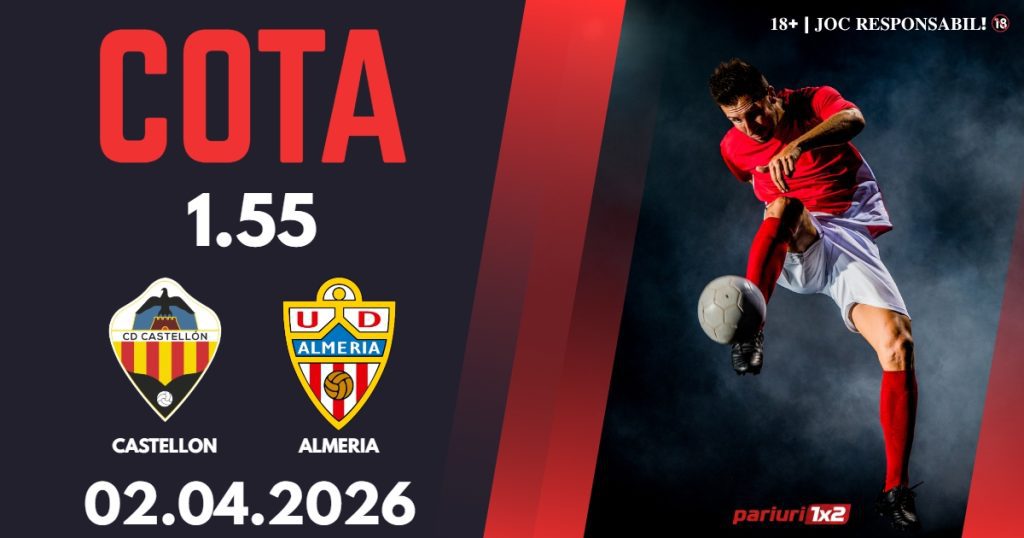 Castellon – Almeria, Ponturi Pariuri Fotbal La Liga 2, 02.04.2026