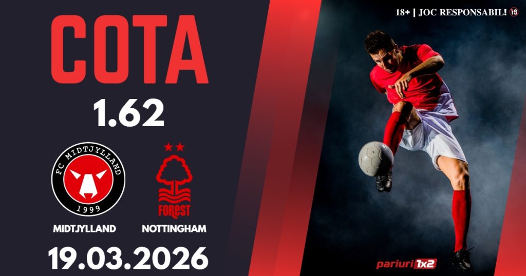 Midtjylland – Nottingham, Ponturi Pariuri Fotbal Europa League, 19.03.2026