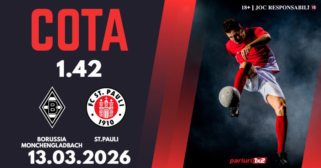 Borussia Monchengladbach – ST.Pauli, Ponturi Pariuri Fotbal Bundesliga, 13.03.2026