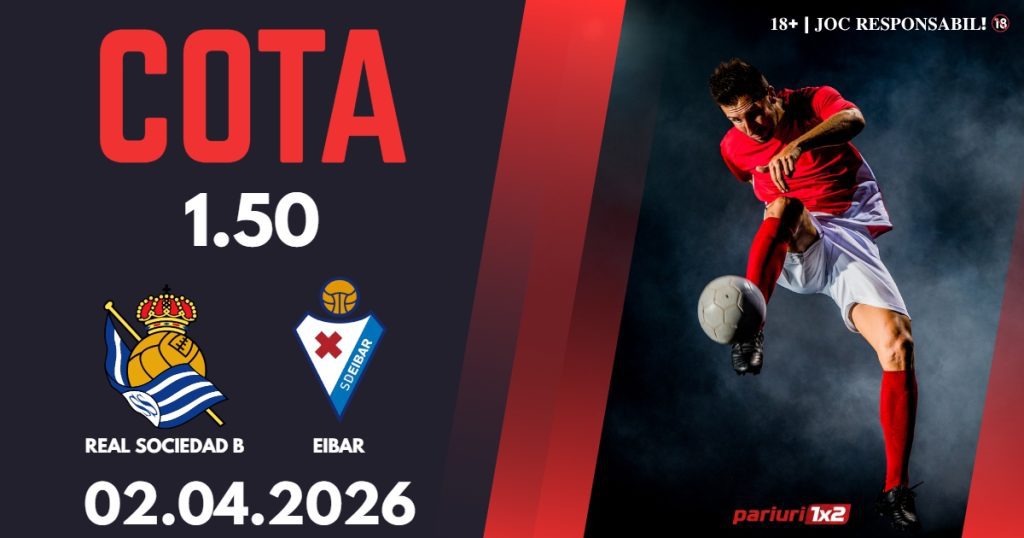 Real Sociedad B – Eibar, Ponturi Pariuri Fotbal La Liga 2, 02.04.2026