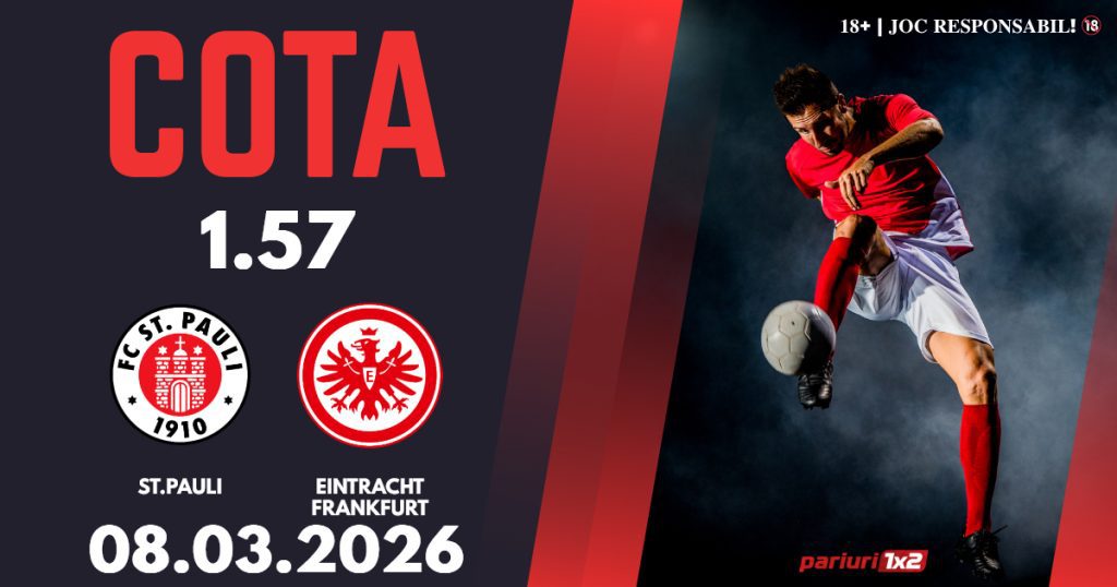 St.Pauli – Eintracht Frankfurt, Ponturi Pariuri Fotbal Bundesliga, 08.03.2026