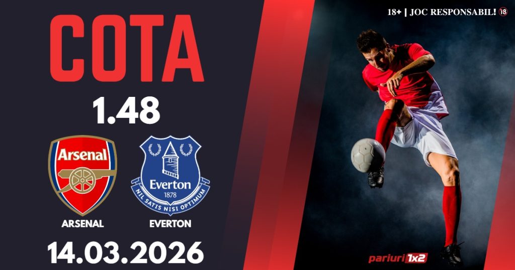 Arsenal – Everton, Ponturi Pariuri Fotbal Premier League, 14.03.2026