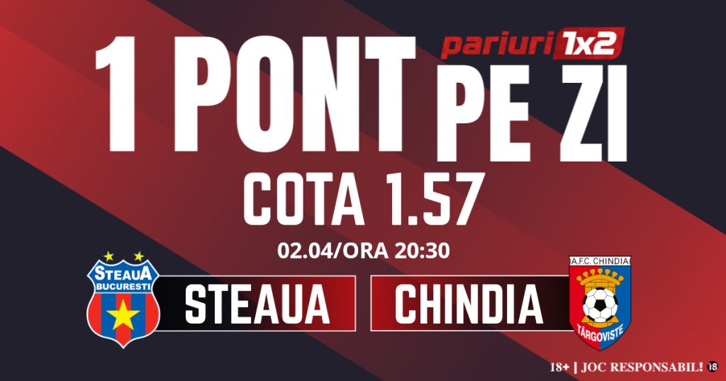 Un Pont pe Zi, 2 aprilie: Continuăm seria excelentă din ultima perioadă! Astăzi Steaua – Chindia Târgoviște