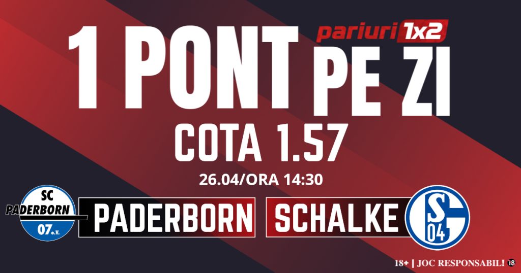 Un Pont pe Zi, 26 aprilie: Serie excelentă de ponturi „verzi”! Astăzi Paderborn – Schalke