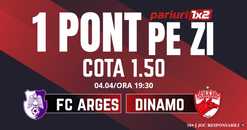 Un Pont pe Zi, 4 aprilie: Început perfect de lună! Astăzi FC Argeș – Dinamo