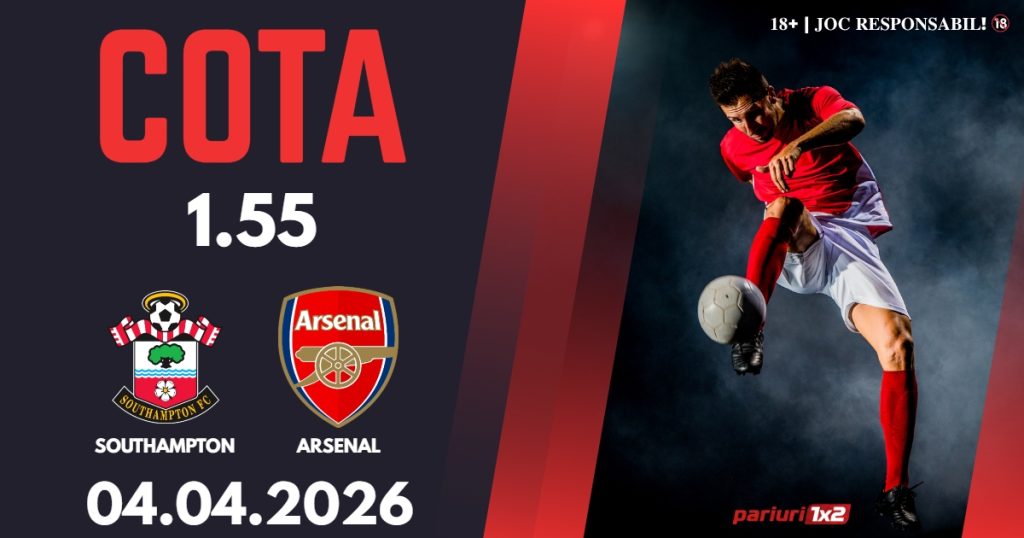 Southampton – Arsenal, Ponturi Pariuri Fotbal FA Cup, 04.04.2026