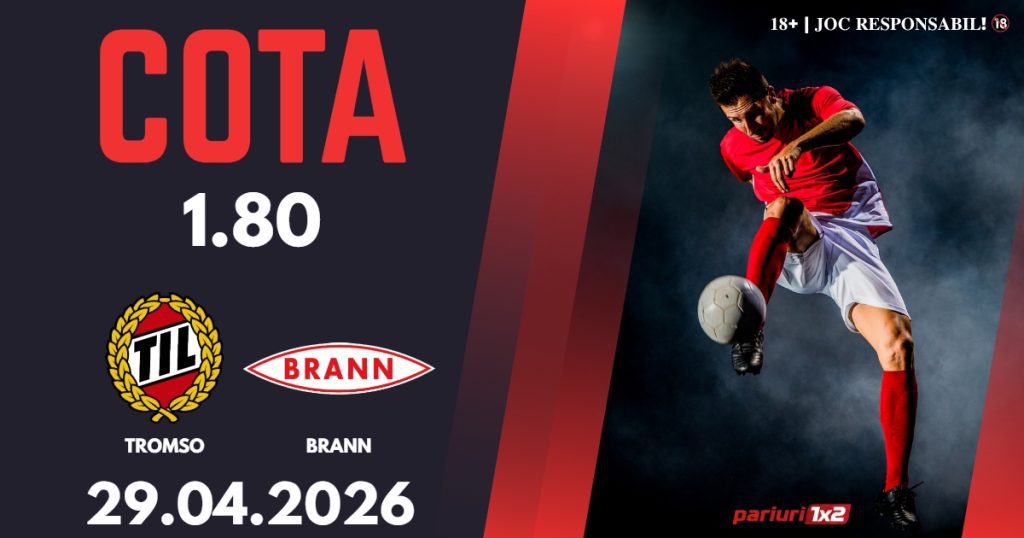 Tromso – Brann, Ponturi Pariuri Fotbal Eliteserien, 29.04.2026