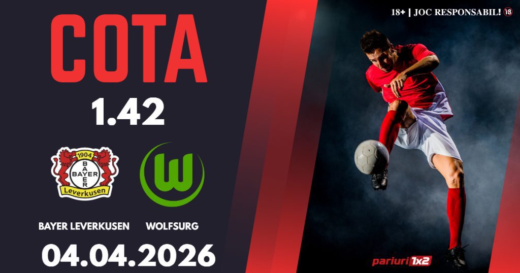 Bayer Leverkusen – Wolfsburg, Ponturi Pariuri Fotbal Bundesliga, 04.04.2026