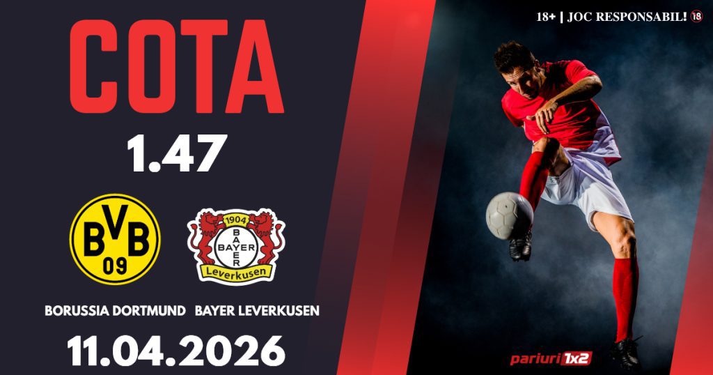 Borussia Dortmund – Bayer Leverkusen, Ponturi Pariuri Fotbal Bundesliga, 11.04.2026