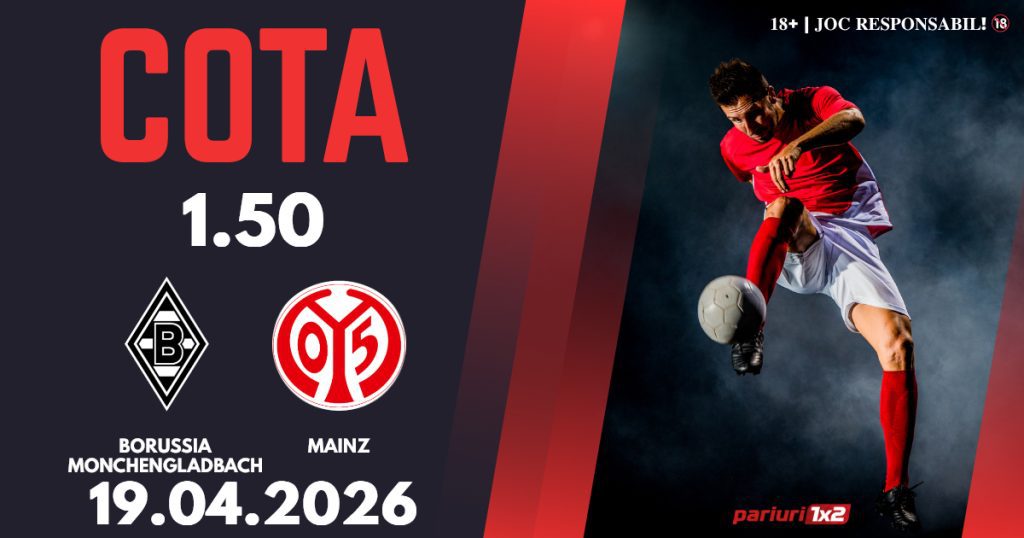 Borussia Monchengladbach – Mainz, Ponturi Pariuri Fotbal Bundesliga, 19.04.2026