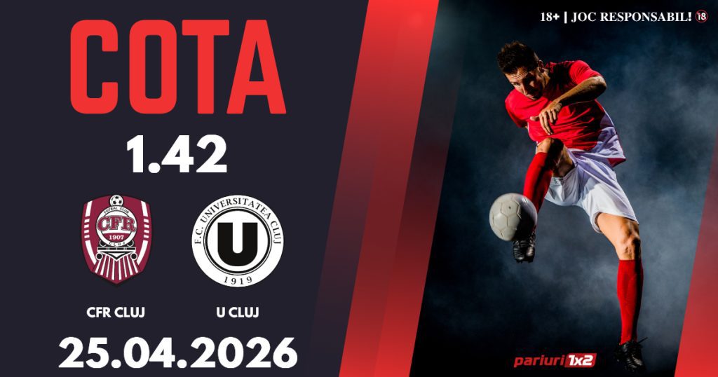 CFR Cluj – U Cluj, Ponturi Pariuri Fotbal Superliga, 25.04.2026