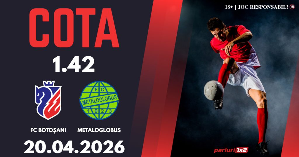 FC Botoșani – Metaloglobus, Ponturi Pariuri Fotbal Superliga, 20.04.2026