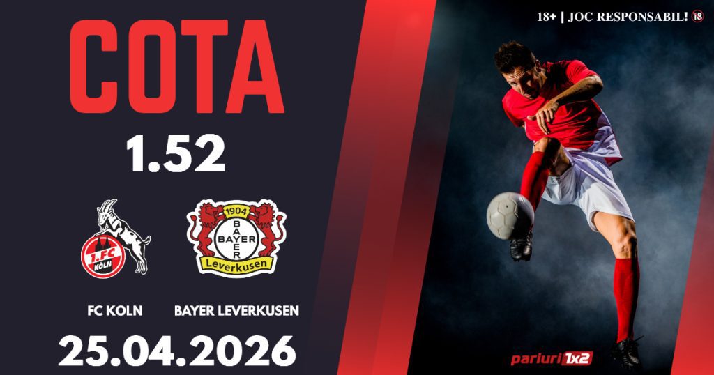 FC Koln – Bayer Leverkusen, Ponturi Pariuri Fotbal Bundesliga, 25.04.2026