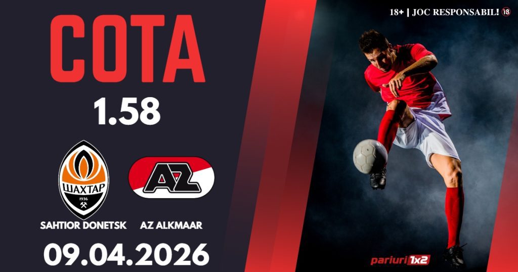 Sahtior Donetsk – AZ Alkmaar, Ponturi Pariuri Fotbal Conference League, 09.04.2026