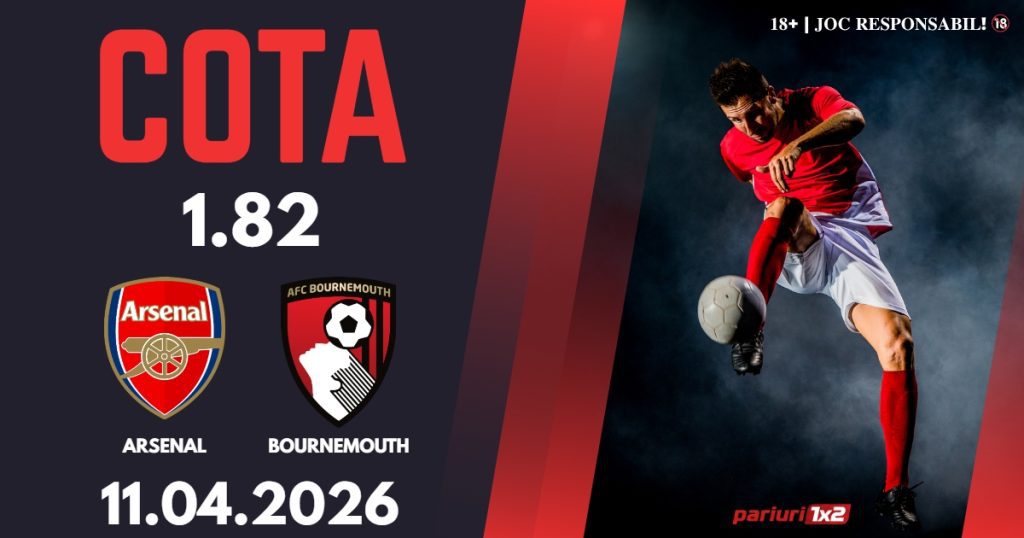 Arsenal – Bournemouth, Ponturi Pariuri Fotbal Premier League, 11.04.2026