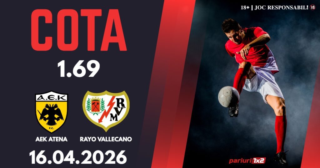 AEK Atena – Rayo Vallecano, Ponturi Pariuri Fotbal Conference League, 16.04.2026
