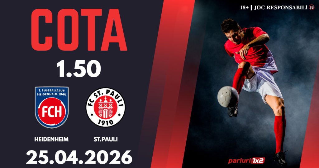 Heidenheim – St.Pauli, Ponturi Pariuri Fotbal Bundesliga, 25.04.2026