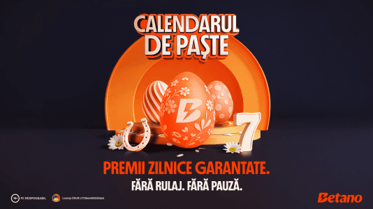 🎉 Calendarul de Paște Betano îți aduce 14 zile de premii GARANTATE