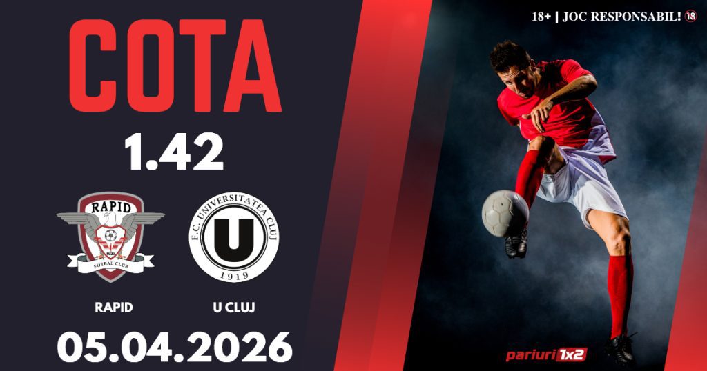 Rapid – U Cluj, Ponturi Pariuri Fotbal Superliga, 05.04.2026