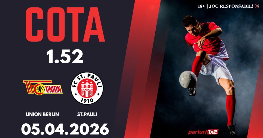 Union Berlin – ST.Pauli, Ponturi Pariuri Fotbal Bundesliga, 05.04.2026