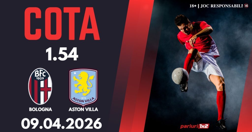 Bologna – Aston Villa, Ponturi Pariuri Fotbal Europa League, 09.04.2026