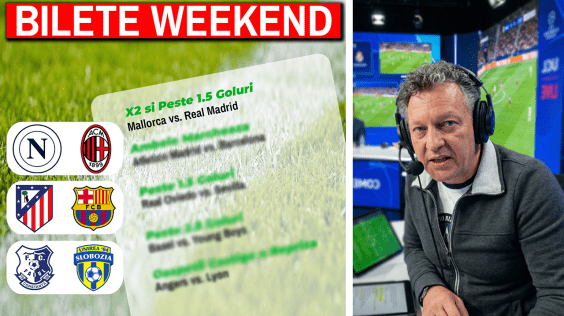 Lovim weekendul cu 3 bilete! Real, Barca, Napoli – 2000 Lei Câștig! FACI PARIU #455