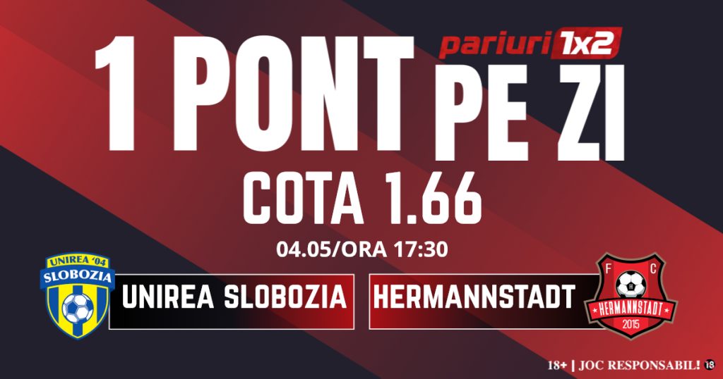Un Pont pe Zi, 04 mai: Ieri a fost zi de profit! Astăzi Unirea Slobozia – Hermannstadt