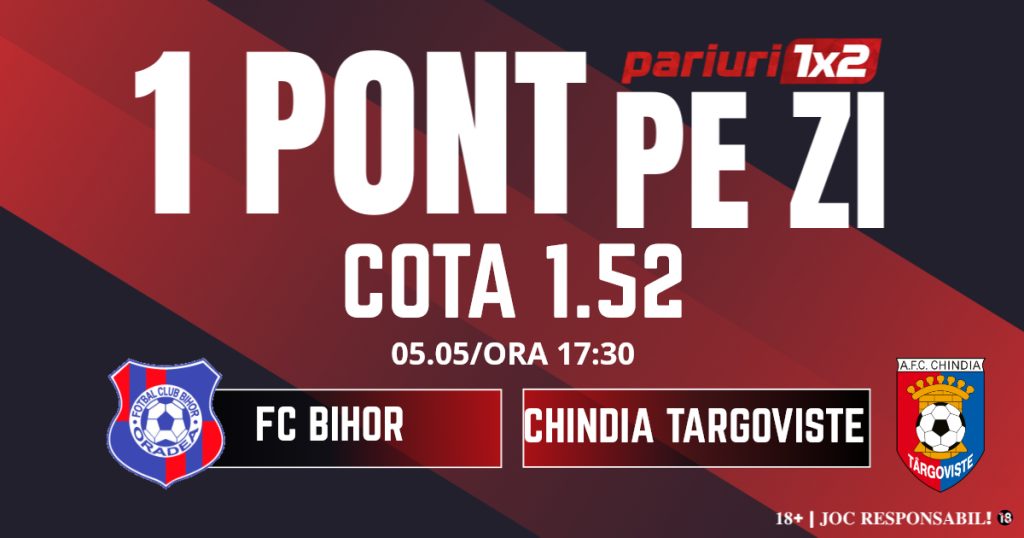 Un Pont pe Zi, 05 mai: Două zile consecutive de profit! Astăzi FC Bihor – Chindia Târgoviște