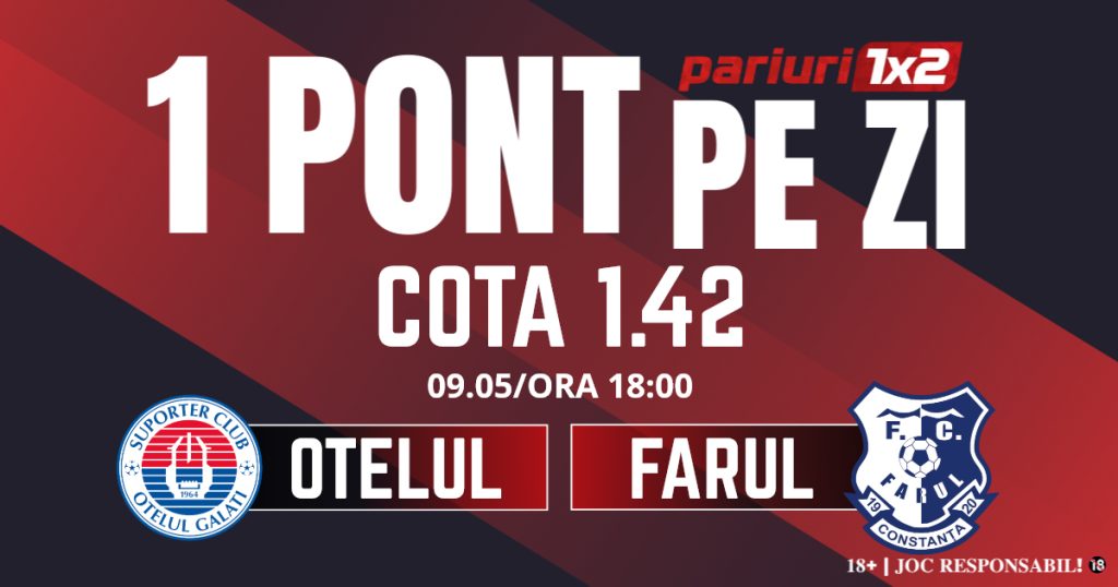 Un Pont pe Zi, 09 mai: Continuăm seria de ponturi „verzi”! Astăzi Oțelul – Farul