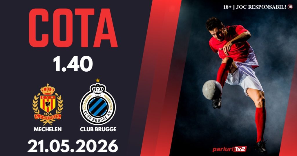 Mechelen – Club Brugge, Ponturi Pariuri Fotbal Belgia, 21.05.2026