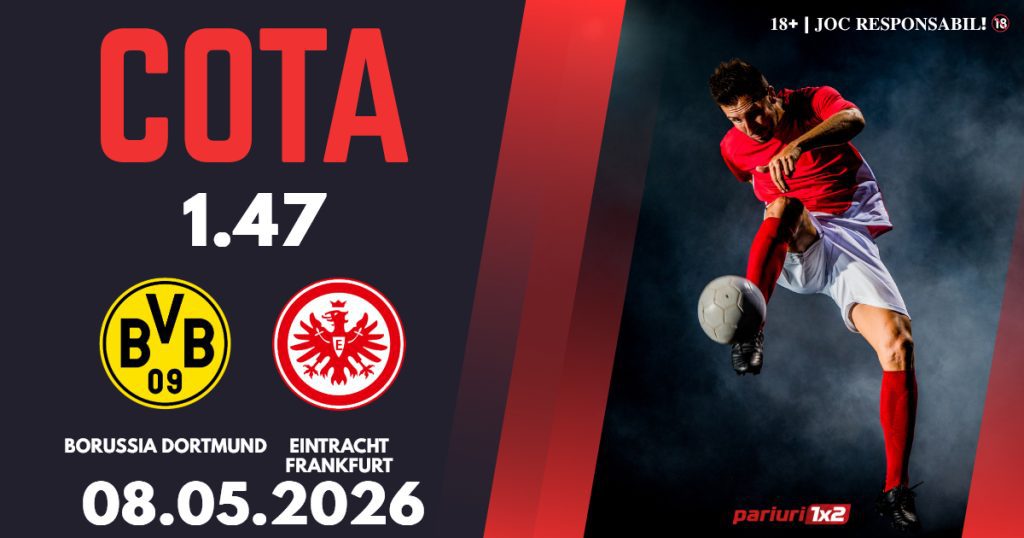 Borussia Dortmund – Eintracht Frankfurt, Ponturi Pariuri Fotbal Bundesliga, 08.05.2026