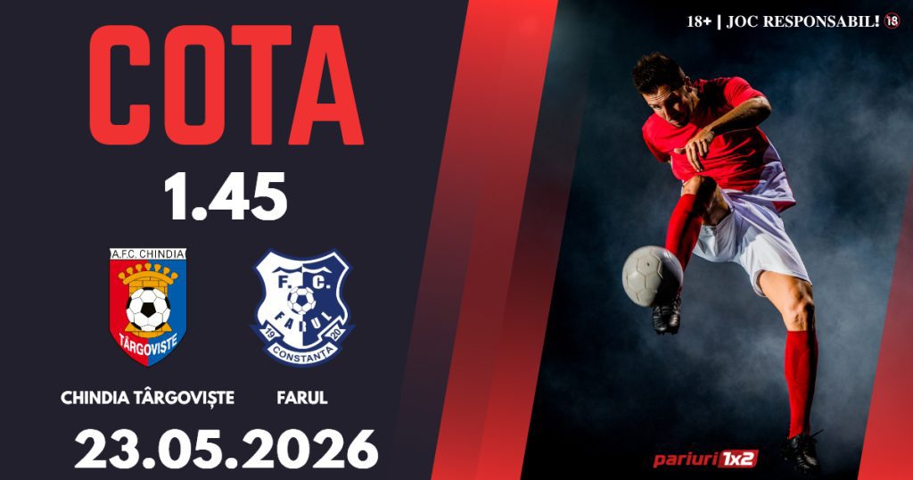 Chindia Târgoviște – Farul, Ponturi Pariuri Fotbal Superliga, 23.05.2026